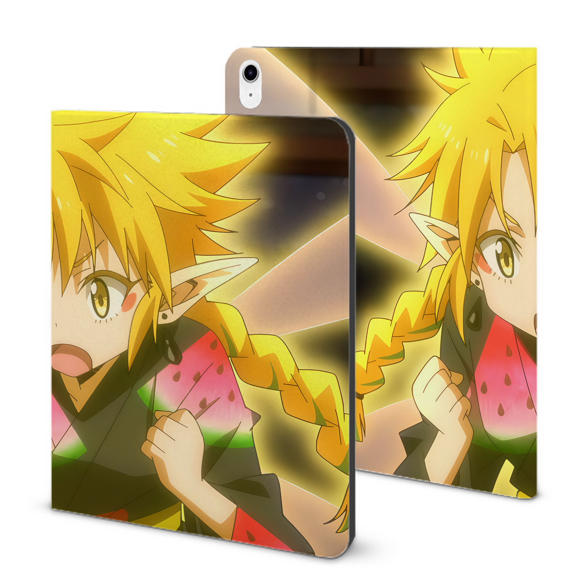 （画像用） 転スラ Regarding Reincarnated to Slime IPad ケース ブック型 PUレザー TPU 耐衝撃 軽量 薄型 ペン収納なし 全面保護 IPad 各モデル対応